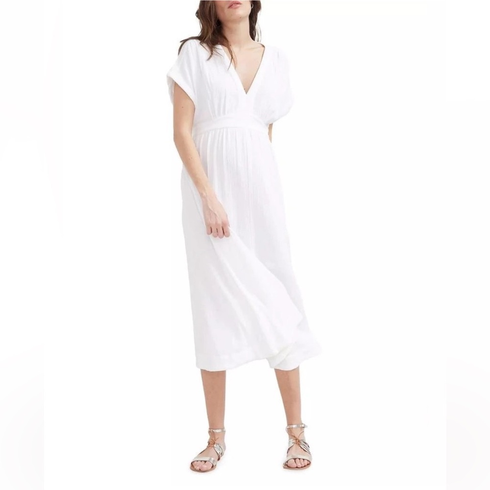 Hatch Rosa White Midi Dress